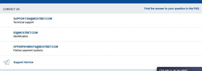 Mostbet TM Support Service